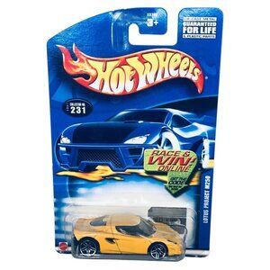 Hot Wheels collector 231 lotus project M250 mattel 2001 yellow new READ